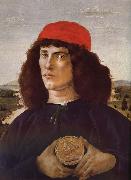 Sandro Botticelli Medici portrait of the man card china oil painting artist